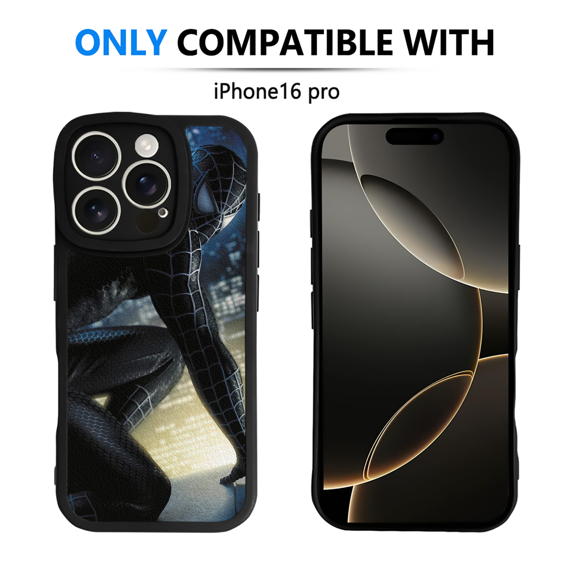 Spider Man スパイダーマン 【iPhone 16シリーズ対応】シリコンスマホケース（レザー調） 材質：シリコン